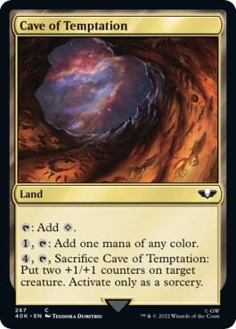 Cave of Temptation card from Universes Beyond: Warhammer 40,000