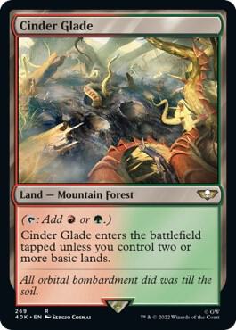 Cinder Glade card from Universes Beyond: Warhammer 40,000