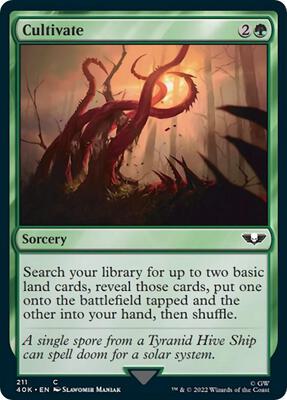 Cultivate (Surge Foil) card from Universes Beyond: Warhammer 40,000