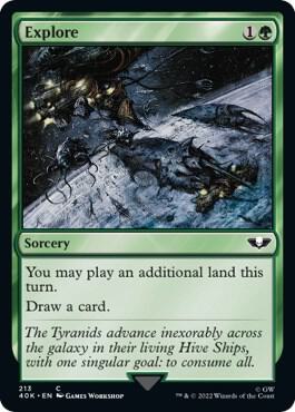 Explore (Surge Foil) card from Universes Beyond: Warhammer 40,000