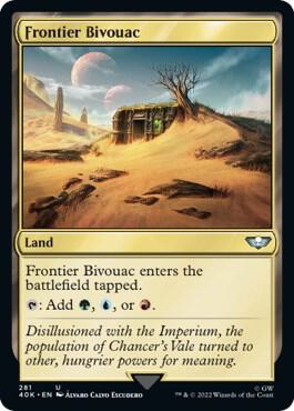Frontier Bivouac card from Universes Beyond: Warhammer 40,000