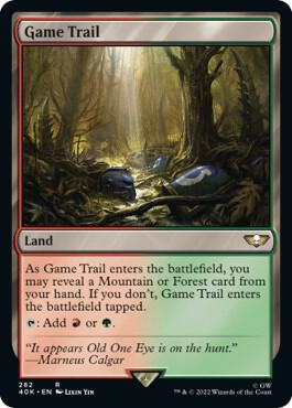 Game Trail (Surge Foil) card from Universes Beyond: Warhammer 40,000