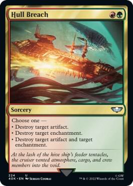 Hull Breach (Surge Foil) card from Universes Beyond: Warhammer 40,000