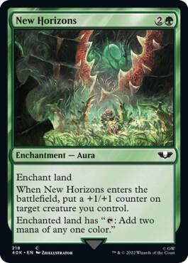 New Horizons card from Universes Beyond: Warhammer 40,000