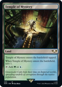 Temple of Mystery card from Universes Beyond: Warhammer 40,000