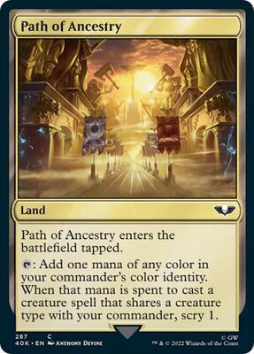 Path of Ancestry card from Universes Beyond: Warhammer 40,000