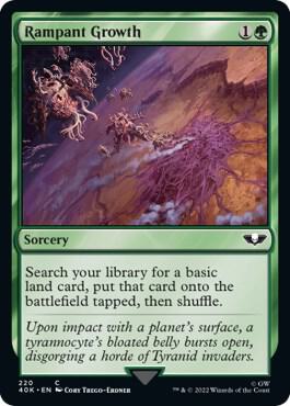Rampant Growth card from Universes Beyond: Warhammer 40,000