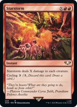 Starstorm (Surge Foil) card from Universes Beyond: Warhammer 40,000