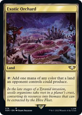 Exotic Orchard (Surge Foil) card from Universes Beyond: Warhammer 40,000