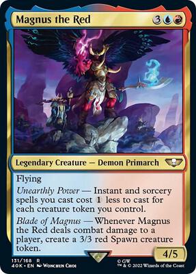 Magnus the Red card from Universes Beyond: Warhammer 40,000