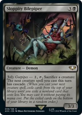 Sloppity Bilepiper (Surge Foil) card from Universes Beyond: Warhammer 40,000