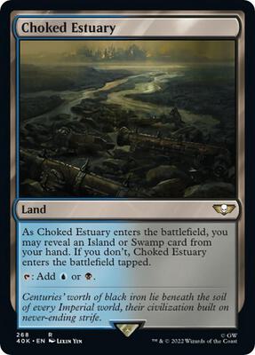 Choked Estuary card from Universes Beyond: Warhammer 40,000