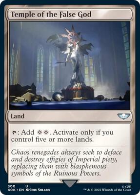 Temple of the False God card from Universes Beyond: Warhammer 40,000