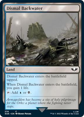 Dismal Backwater (Surge Foil) card from Universes Beyond: Warhammer 40,000