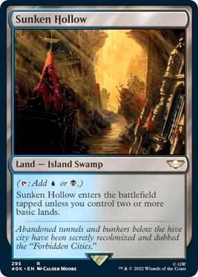 Sunken Hollow card from Universes Beyond: Warhammer 40,000