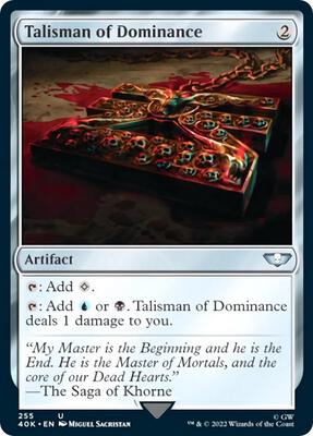 Talisman of Dominance (255) (Surge Foil) card from Universes Beyond: Warhammer 40,000