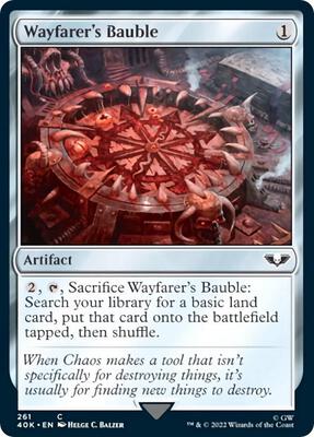 Wayfarer's Bauble (261) (Surge Foil) card from Universes Beyond: Warhammer 40,000