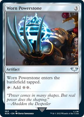 Worn Powerstone (Surge Foil) card from Universes Beyond: Warhammer 40,000