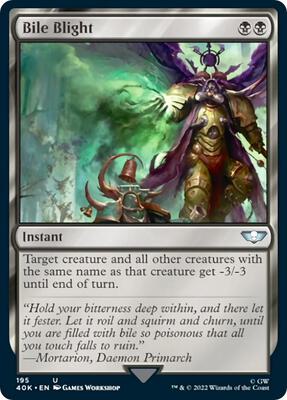 Bile Blight card from Universes Beyond: Warhammer 40,000