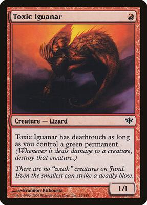 Toxic Iguanar card from Conflux