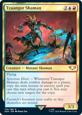 Tzaangor Shaman card from Universes Beyond: Warhammer 40,000