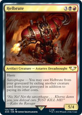 Helbrute card from Universes Beyond: Warhammer 40,000