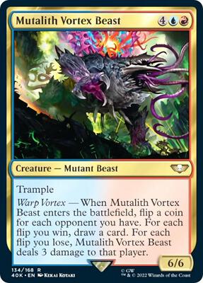 Mutalith Vortex Beast card from Universes Beyond: Warhammer 40,000