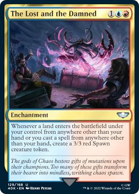 The Lost and the Damned (Surge Foil) card from Universes Beyond: Warhammer 40,000