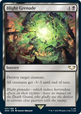 Blight Grenade (Surge Foil) card from Universes Beyond: Warhammer 40,000