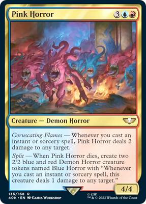 Pink Horror (Surge Foil) card from Universes Beyond: Warhammer 40,000