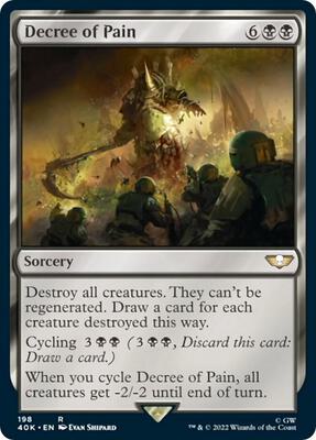 Decree of Pain (Surge Foil) card from Universes Beyond: Warhammer 40,000