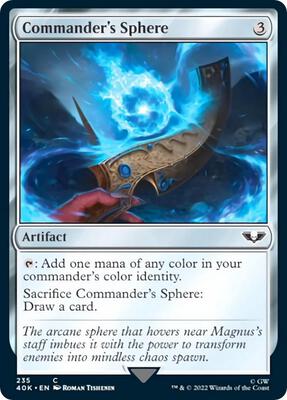 Commander's Sphere (235) (Surge Foil) card from Universes Beyond: Warhammer 40,000