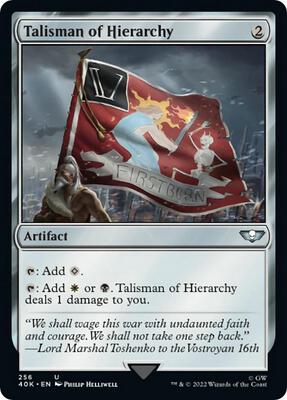 Talisman of Hierarchy card from Universes Beyond: Warhammer 40,000