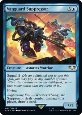 Vanguard Suppressor (Surge Foil) card from Universes Beyond: Warhammer 40,000