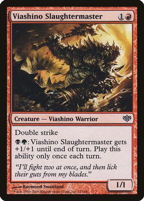 Viashino Slaughtermaster card from Conflux