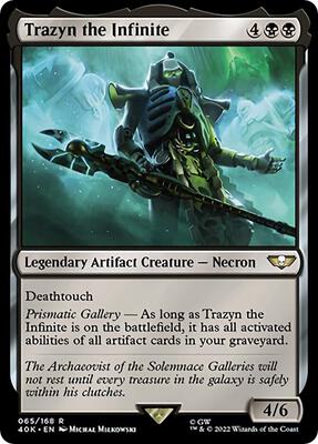Trazyn the Infinite card from Universes Beyond: Warhammer 40,000