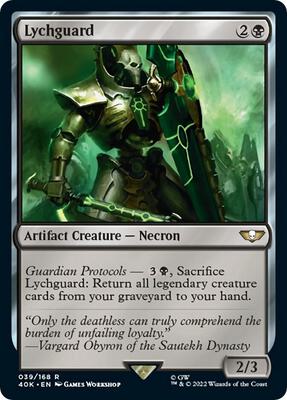 Lychguard card from Universes Beyond: Warhammer 40,000