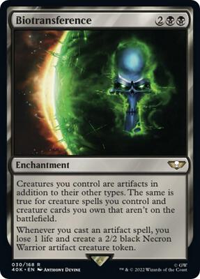Biotransference card from Universes Beyond: Warhammer 40,000