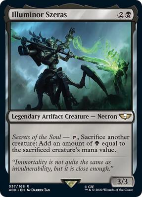 Illuminor Szeras card from Universes Beyond: Warhammer 40,000