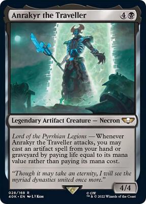 Anrakyr the Traveller (Surge Foil) card from Universes Beyond: Warhammer 40,000