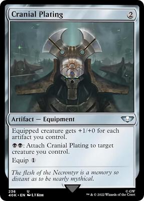 Cranial Plating card from Universes Beyond: Warhammer 40,000
