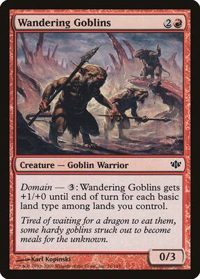 Wandering Goblins card from Conflux