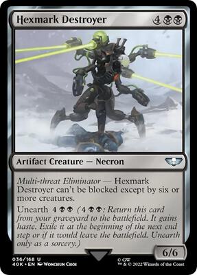 Hexmark Destroyer card from Universes Beyond: Warhammer 40,000