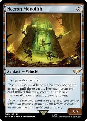 Necron Monolith card from Universes Beyond: Warhammer 40,000