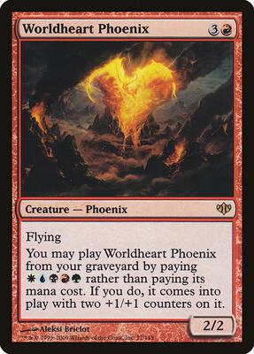 Worldheart Phoenix card from Conflux