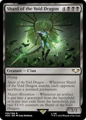 Shard of the Void Dragon card from Universes Beyond: Warhammer 40,000