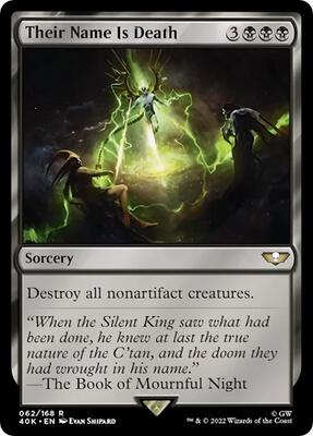 Their Name Is Death card from Universes Beyond: Warhammer 40,000