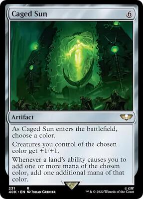 Caged Sun card from Universes Beyond: Warhammer 40,000
