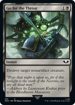 Go for the Throat card from Universes Beyond: Warhammer 40,000