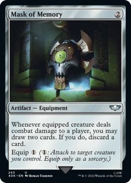 Mask of Memory card from Universes Beyond: Warhammer 40,000